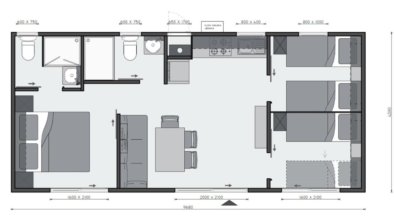 Mobile Home Sole Biograd Na Moru Eksteriør bilde